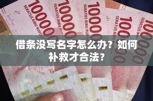 济南借条没写名字怎么办？如何补救才合法？
