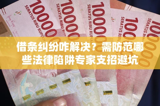 济南借条纠纷咋解决？需防范哪些法律陷阱专家支招避坑