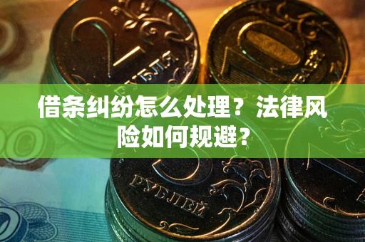 济南借条纠纷怎么处理？法律风险如何规避？